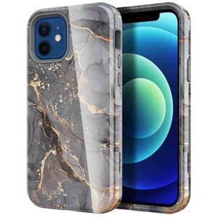 For iPhone 12 mini Varnishing Water Stick TPU + Hard Plastic Shockproof Protective Case (10028 Marble)