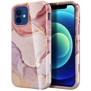 For iPhone 12 mini Varnishing Water Stick TPU + Hard Plastic Shockproof Protective Case (10033 Marble)
