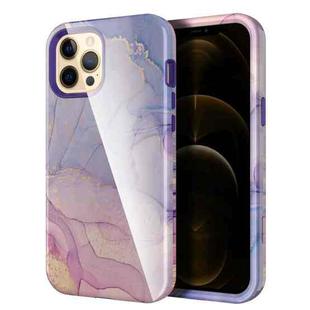 Varnishing Water Stick TPU + Hard Plastic Shockproof Protective Case For iPhone 12 / 12 Pro(10027 Marble)
