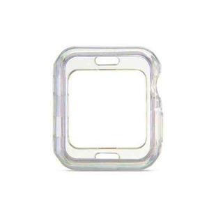 Glitter Powder TPU Protective Case For Apple Watch Series 6 & SE & 5 & 4 40mm(Transparent Purple)