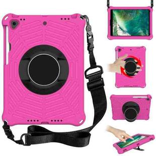 Spider King EVA Protective Case with Adjustable Shoulder Strap & Holder & Pen Slot For iPad Pro 10.5 inch 2017 / Air 3 10.5 inch(Rose Red)