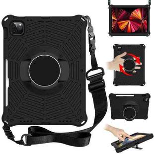 Spider King EVA Protective Tablet Case with Adjustable Shoulder Strap & Holder & Pen Slot For iPad Pro 11 inch 2021 & 2020 & 2018 /  Air 2020 / Air 2022 10.9(Black)