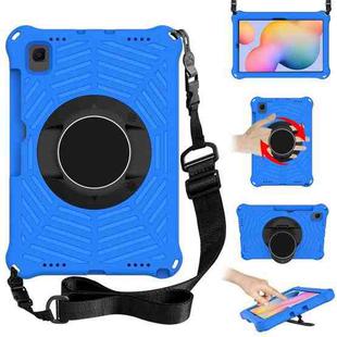 Spider King EVA Protective Case with Adjustable Shoulder Strap & Holder & Pen Slot For Samsung Galaxy Tab S6 Lite SM-P610 / SM-P615(Blue)