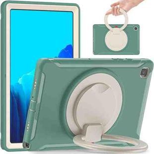 Shockproof TPU + PC Protective Case with 360 Degree Rotation Foldable Handle Grip Holder & Pen Slot For Samsung Galaxy Tab A7 10.4 2020 T500(Emmerald Green)