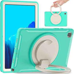 Shockproof TPU + PC Protective Case with 360 Degree Rotation Foldable Handle Grip Holder & Pen Slot For Samsung Galaxy Tab A7 10.4 2020 T500(Mint Green)