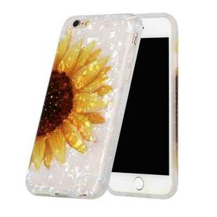 Shell Texture Pattern Full-coverage TPU Shockproof Protective Case For iPhone 6 Plus & 6s Plus(Yellow Sunflower)