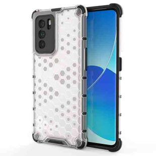 For OPPO Reno6 Pro 5G Shockproof Honeycomb PC + TPU Protective Case(White)
