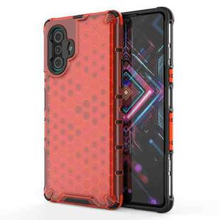 For Xiaomi Redmi K40 Gaming Shockproof Honeycomb PC + TPU Protective Case(Red)