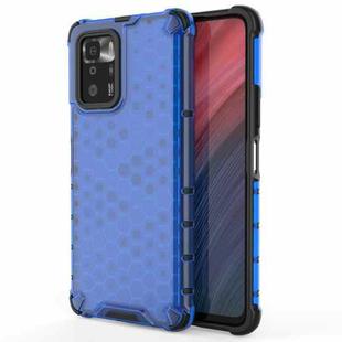 For Xiaomi Redmi Note 10 Pro 5G Shockproof Honeycomb PC + TPU Protective Case(Blue)