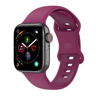 Large Size Silicone Watch Band For Apple Watch Ultra 49mm & Ultra 2 49mm / Series 9&8&7 45mm / SE 3&SE 2&6&SE&5&4 44mm / 3&2&1 42mm(Red Wine)