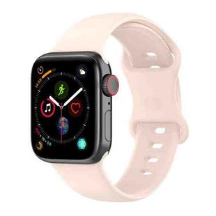 Silicone Watch Band, Size: Large Size For Apple Watch Ultra 49mm / Series 8&7 45mm / SE 2&6&SE&5&4 44mm / 3&2&1 42mm(Sand Pink)