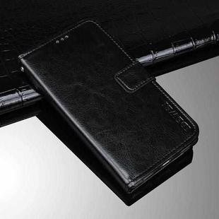 For OPPO Reno6 Pro 5G idewei Crazy Horse Texture Horizontal Flip Leather Case with Holder & Card Slots & Wallet(Black)