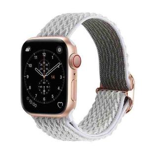 Wave Texture Nylon Watch Band For Apple Watch Ultra 49mm / Series 8&7 45mm / SE 2&6&SE&5&4 44mm / 3&2&1 42mm(Seashell)