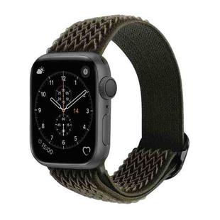 Wave Texture Nylon Watch Band For Apple Watch Series 7 41mm / 6 & SE & 5 & 4 40mm / 3 & 2 & 1 38mm(ArmyGreen)