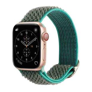 Wave Texture Nylon Watch Band For Apple Watch Series 7 41mm / 6 & SE & 5 & 4 40mm / 3 & 2 & 1 38mm(Spearmint Ice)