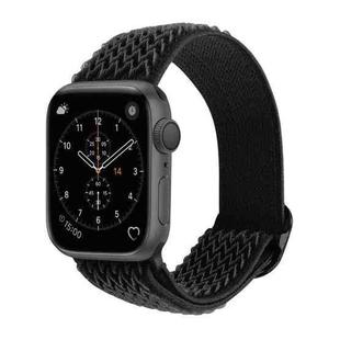 Wave Texture Nylon Watch Band For Apple Watch Series 7 41mm / 6 & SE & 5 & 4 40mm / 3 & 2 & 1 38mm(Black)