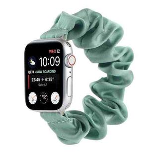 Scarf Hair Tie Watch Band For Apple Watch Ultra 49mm / Series 8&7 45mm / SE 2&6&SE&5&4 44mm / 3&2&1 42mm(Light Green)