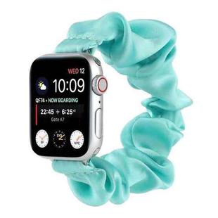 Scarf Hair Tie Watch Band For Apple Watch Ultra 49mm / Series 8&7 45mm / SE 2&6&SE&5&4 44mm / 3&2&1 42mm(Sky Blue)