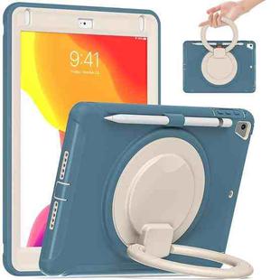 Shocproof TPU + PC Protective Case with 360 Degree Rotation Foldable Handle Grip Holder & Pen Slot For iPad 9.7 2018 / 2017 / Air 2 / Pro 9.7(Cornflower Blue)