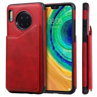 For Huawei Mate 30 Calf Texture Horizontal Flip Leather Case with Holder & Card Slots & Frame(Red)