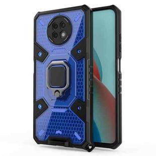 For Xiaomi Redmi Note 9 5G Space PC+TPU Ring Holder Protective Case(Blue)