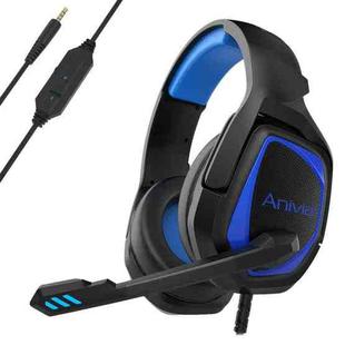 Anivia MH602 3.5mm Wired Gaming Headset with Microphone(Black Blue)