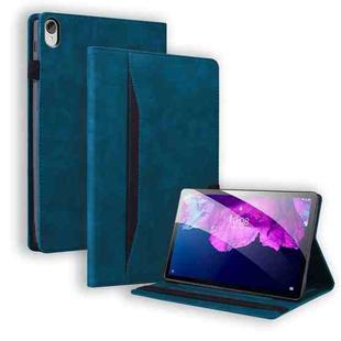 For Lenovo Tab P11 TB-J606F Business Shockproof Horizontal Flip Leather Case with Holder & Card Slots & Photo Frame & Pen Slot(Blue)