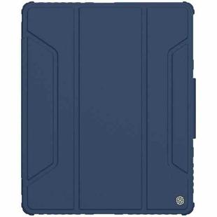 For iPad Pro 12.9 2022 / 2021 / 2020 NILLKIN Bumper Pro Horizontal Flip Leather Tablet Case with Pen Slot & Holder & Sleep / Wake-up Function (Blue)