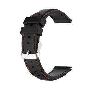 For Huawei Watch 3 / 3 Pro 22mm Silicone Watch Band(Black)