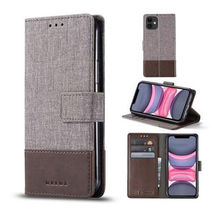 For iPhone 11 Pro MUXMA MX102 Horizontal Flip Canvas Leather Case with Stand & Card Slot & Wallet Function(Brown)