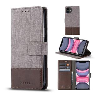 For iPhone 11 Pro Max MUXMA MX102 Horizontal Flip Canvas Leather Case with Stand & Card Slot & Wallet Function(Brown)