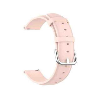 For Huawei Watch 3 / 3 Pro 22mm Round Tail Leather Watch Band(Light Pink)