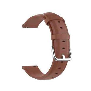 For Huawei Watch 3 / 3 Pro 22mm Round Tail Leather Watch Band(Brown)