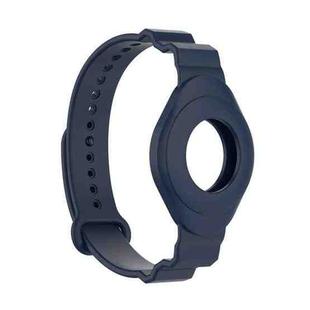 Armor Silicone Strap Watchband for Apple Airtag, Size: One Size(Navy Blue)