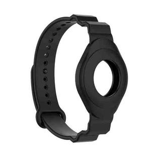 Armor Silicone Strap Watchband for Apple Airtag, Size: One Size(Black)