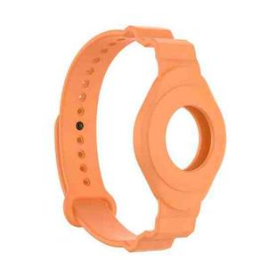 Armor Silicone Strap Watchband for Apple Airtag, Size: One Size(Orange)