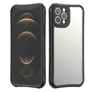 For iPhone 11 Pro LESUDESIGN Series Frosted Acrylic Anti-fall Protective Case (Black)