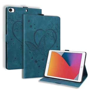 Love Butterfly Pattern Horizontal Flip Leather Case with Holder & Sleep / Wake-up Function For iPad Mini 1 / 2 / 3 / 4 / 5(Blue)
