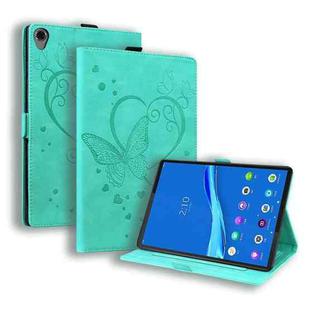 For Lenovo Tab M8(HD) / M8(FHD) TB-8505F Love Butterfly Pattern Horizontal Flip Leather Case with Holder(Green)