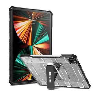 For iPad Pro 12.9 2022 / 2021 / 2020 / 2018 wlons Explorer Series PC + TPU Protective Tablet Case with Folding Holder(Black)