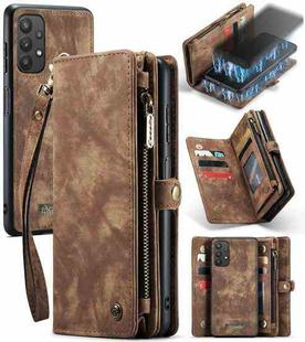 For Samsung Galaxy A32 5G CaseMe Detachable Multifunctional Horizontal Flip Leather Phone Case(Brown)