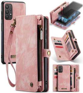 For Samsung Galaxy A32 5G CaseMe Detachable Multifunctional Horizontal Flip Leather Phone Case (Pink)