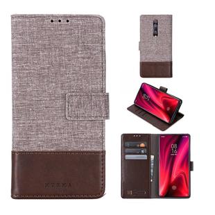 For Xiaomi Redmi K20 MUXMA MX102 Horizontal Flip Canvas Leather Case with Stand & Card Slot & Wallet Function(Brown)