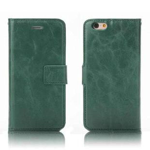 Crazy Horse Texture Detachable Magnetic Back Cover Horizontal Flip Leather Case with Holder & Card Slots & Photo Frame & Wallet For iPhone 6 / 6s(Green)