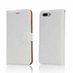 Crazy Horse Texture Detachable Magnetic Back Cover Horizontal Flip Leather Case with Holder & Card Slots & Photo Frame & Wallet For iPhone 8 Plus / 7 Plus(White)