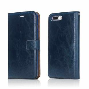Crazy Horse Texture Detachable Magnetic Back Cover Horizontal Flip Leather Case with Holder & Card Slots & Photo Frame & Wallet For iPhone 8 Plus / 7 Plus(Blue)