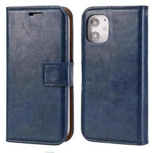 For iPhone 11 Crazy Horse Texture Detachable Magnetic Back Cover Horizontal Flip Leather Case with Holder & Card Slots & Photo Frame & Wallet (Blue)