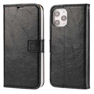 For iPhone 11 Pro Max Crazy Horse Texture Detachable Magnetic Back Cover Horizontal Flip Leather Case with Holder & Card Slots & Photo Frame & Wallet (Black)