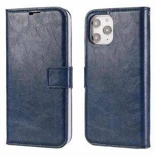 For iPhone 11 Pro Max Crazy Horse Texture Detachable Magnetic Back Cover Horizontal Flip Leather Case with Holder & Card Slots & Photo Frame & Wallet (Blue)