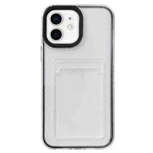 For iPhone 12 mini Full-coverage 360 Clear PC + TPU Shockproof Protective Case with Card Slot (Black)
